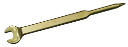 Llave antichispa bronce construccion pulgadas pasador desplazado 355 15 16
