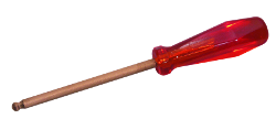 Destornillador con punta esférica antichispa de cobre 100 x 4mm