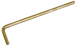 Llave hexagonal 6 puntos patrón largo antichispa de bronce 320 x 17mm