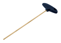 Llave hexagonal con mango en T patrón largo antichispa de bronce 150 x 3mm