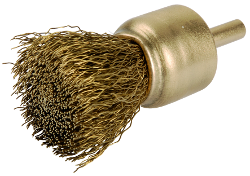 Punta antichispa bronce cepillo alambre rizado 25 6x26