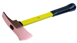 Hacha antichispa cobre bomberos CuBe mango fibra vidrio 320 900g