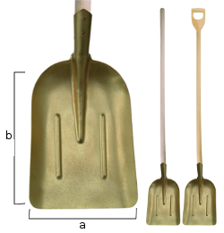 Pala de bronce de bronce de lastre Recto 1650 280 x 380