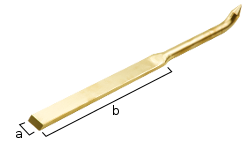 Cuchillo de bronce para juntas, recto 400 (25x220)mm antichispa