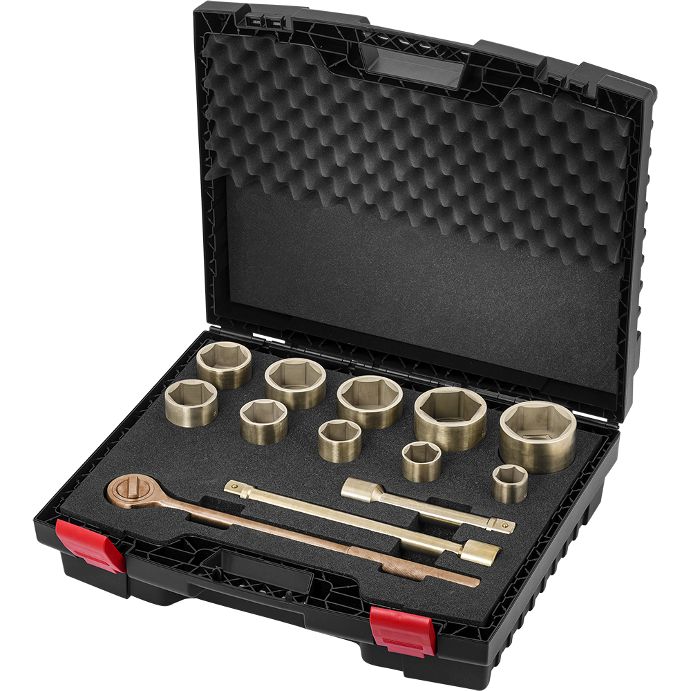 Dado de bronce sets 1 antichispa 14 piezas