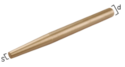 Punzon conico antichispa de bronce 120 8 x 10