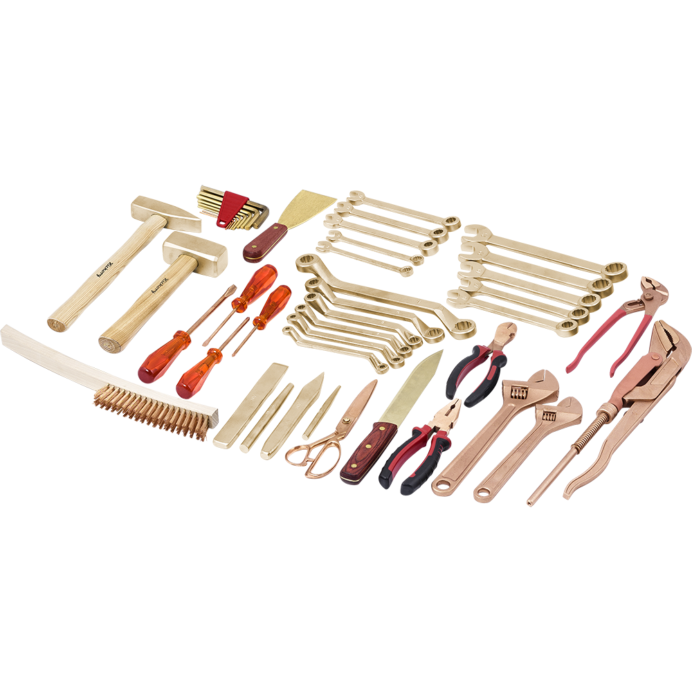 Kit de herramientas del técnico 44 piezas sin maletin de bronce 9700g