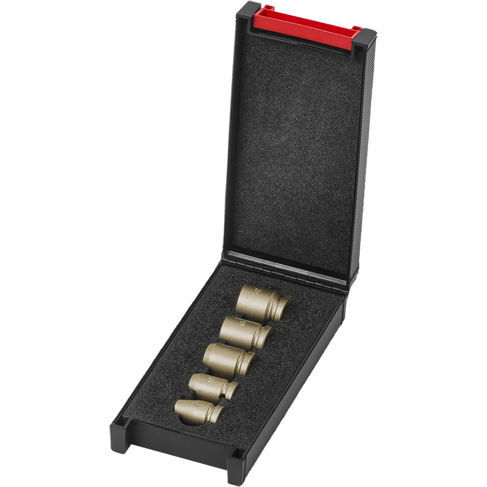 Juego de socket de impacto 12 corto 5 piezas 10 24