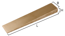 Cuna de bronce de brida 200 x 38 x 25 antichispa