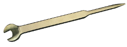Llave antichispa bronce construccion pasador 400 28