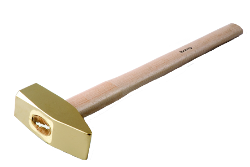 Martillo antichispa con mango de nogal 5000