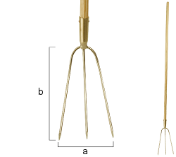 Horca antichispa bronce heno mango 1700 180x290