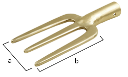 Tenedor antichispa bronce algodon polvora 200 90x140