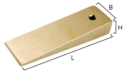 Cuna de bronce con agujero 100 x 30 x 15 6 antichispa