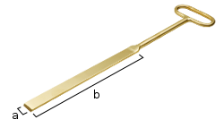 Cuchillo de bronce para juntas, redondo 1240 (40x800)mm antichispa