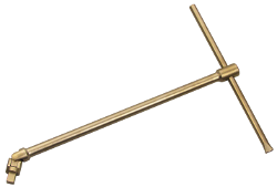 Mango de bronce con bisagras con Mango de bronce en T 1 2 antichispa 460