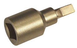Dado de destornillador de bronce plano 1 2 antichispa 60 4
