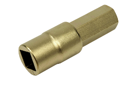 Dado de destornillador de bronce hexagonal bit patron largo 1 2 antichispa 140 5