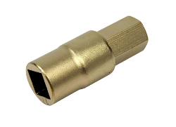 Dado de destornillador de bronce hexagonal bit 1 antichispa 90 32