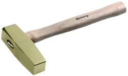 Martillo antichispa de ajuste con mango de nogal 1500