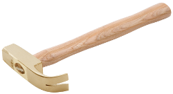 Martillo antichispa carpintero con mango de nogal 600