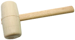 Martillo antichispa de madera de haya roja 70