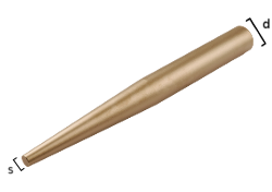 Punzon conico de diseño resistente antichispa de bronce 250 13 x 30