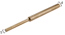 Punzon antichispa de bronce 110 1.5 x 10