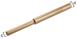 Diseño resistente con punzon antichispa de bronce 180 10 x 14